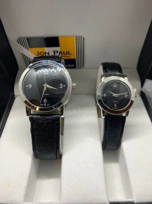 Jon Paul,Watch Set,His Hers,Vintage Watch Set,Quartz