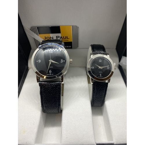 Jon Paul,Watch Set,His Hers,Vintage Watch Set,Quartz