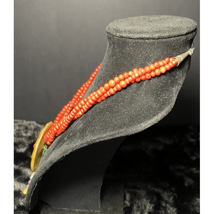 Delman Carnelian Yellow Jade Pendant Necklace Design Coral Beaded Necklace and Pendant - Image 7