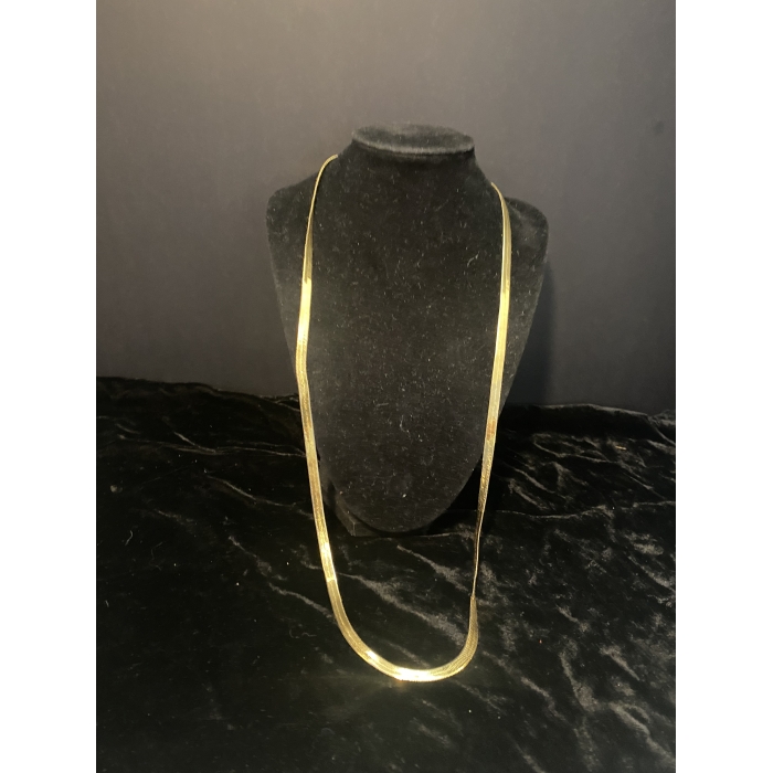 Gold Plated Herringbone Necklace