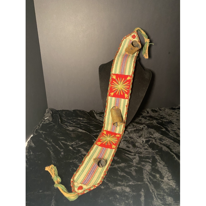 Vintage Native American Handmade 3-Bell Door Pull - Image 7