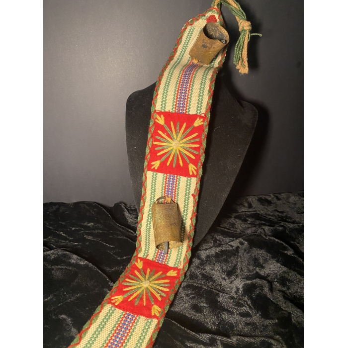 Vintage Native American Handmade 3-Bell Door Pull