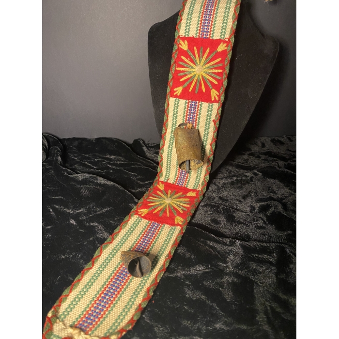 Vintage Native American Handmade 3-Bell Door Pull - Image 5