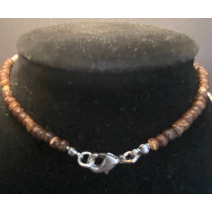 J. Jill Tiger Eye Beads and Polished Shell Necklace and Earrings - Image 4