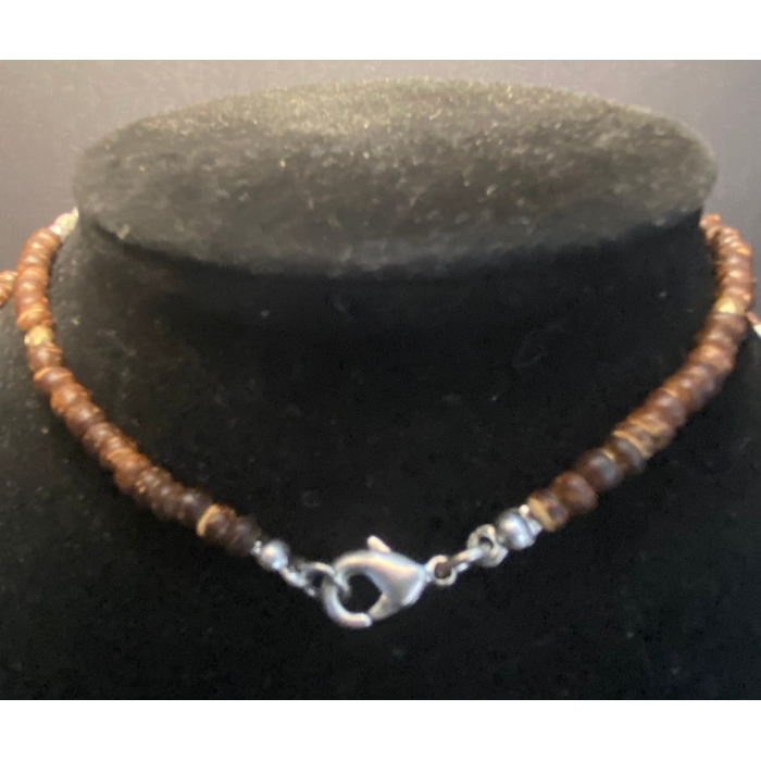 J. Jill Tiger Eye Beads and Polished Shell Necklace and Earrings - Image 5