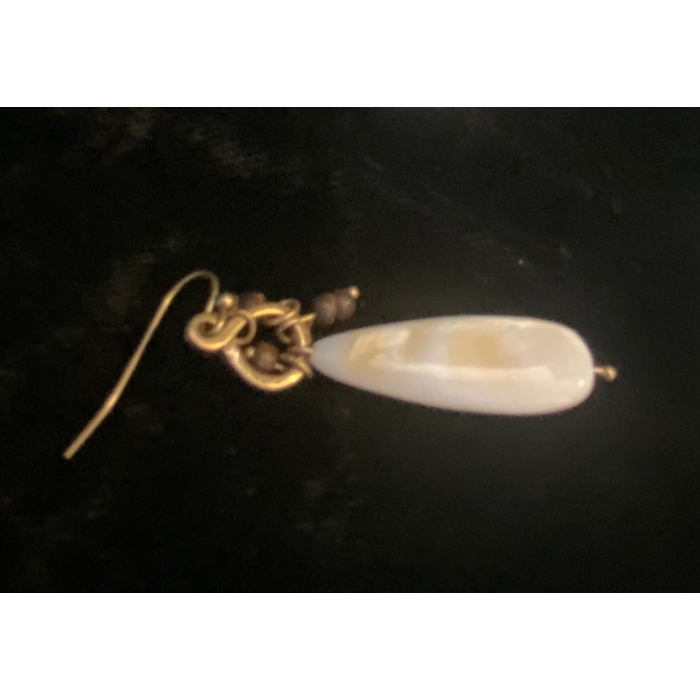 J. Jill Tiger Eye Beads and Polished Shell Necklace and Earrings - Image 8