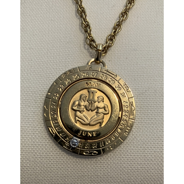 Pierre Cardin Gemini Zodiac Necklace