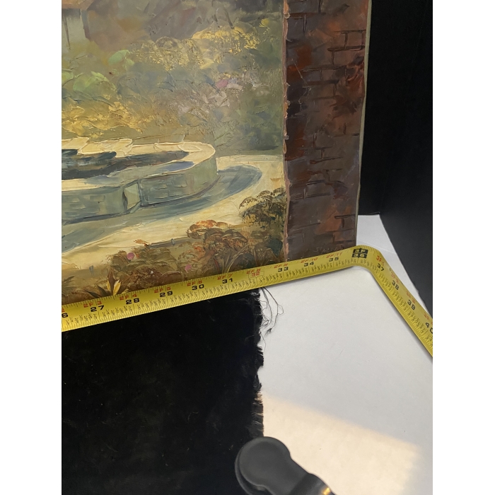 Suarez Signed Spanish Mission Carmel-By-The-Sea Painting - Image 16