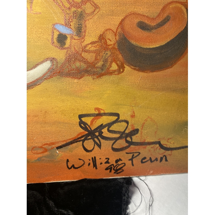 Surrealistic Painting Of Faces, Trees, Musical Instruments, and People - Image 10