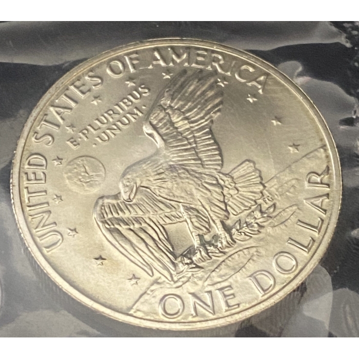1972 S -S Uncirculated Eisenhower"Blue Pack" Silver Dollar in Original Packaging - Brilliant Uncirculated US Mint - Image 7