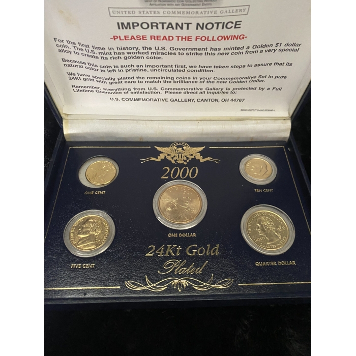 Year 2000 24kt Gold Plated Commemorative Coins (A9) - Image 10