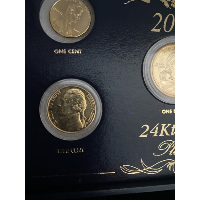 Year 2000 24kt Gold Plated Commemorative Coins (A9) - Image 9