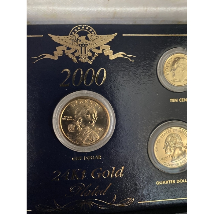 Year 2000 24kt Gold Plated Commemorative Coins (A9) - Image 6