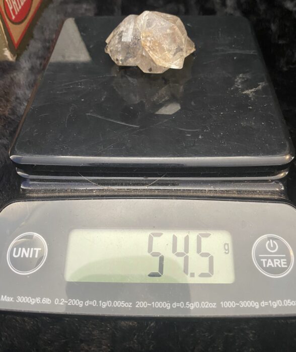 Box Filled with Herkimer Diamonds For Sale- Excavated by hand in the 1960's - Image 11
