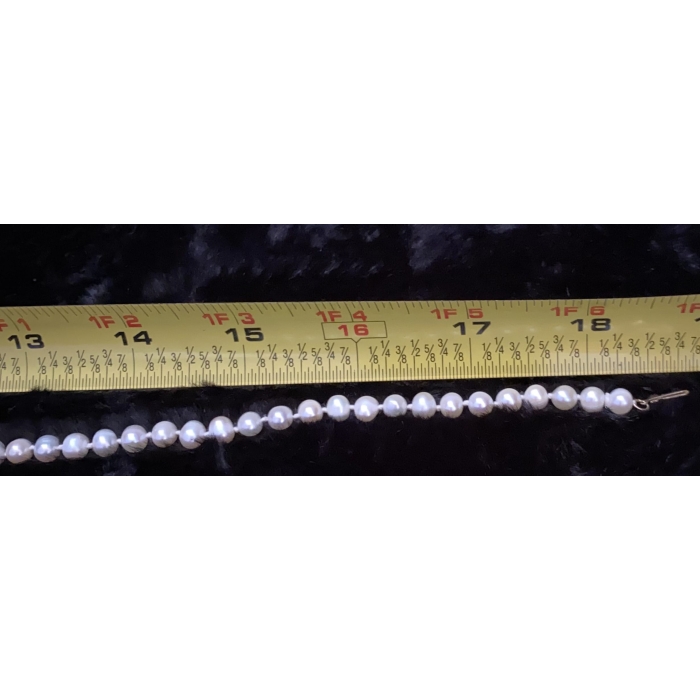 Imperial Freshwater Cultured 6mm Pearls 18" Necklace & 7" Bracelet - Image 4