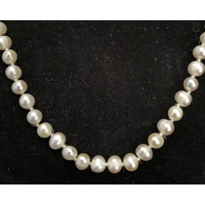 Imperial Freshwater Cultured 6mm Pearls 18" Necklace & 7" Bracelet - Image 10