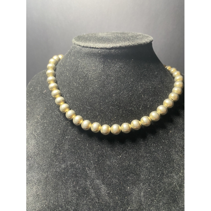 Monet Signed Silver Tone Beaded Necklace - Image 11