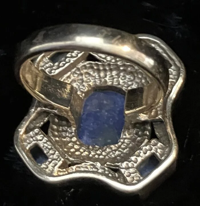 Nicky Butler-India Lapis Lazuli & Moonstones Ring - Image 10