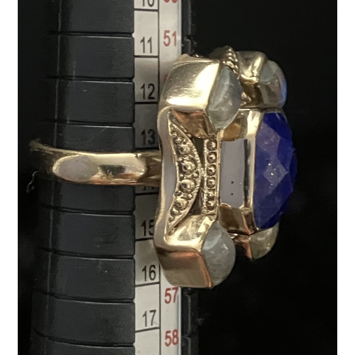 Nicky Butler-India Lapis Lazuli & Moonstones Ring - Image 4