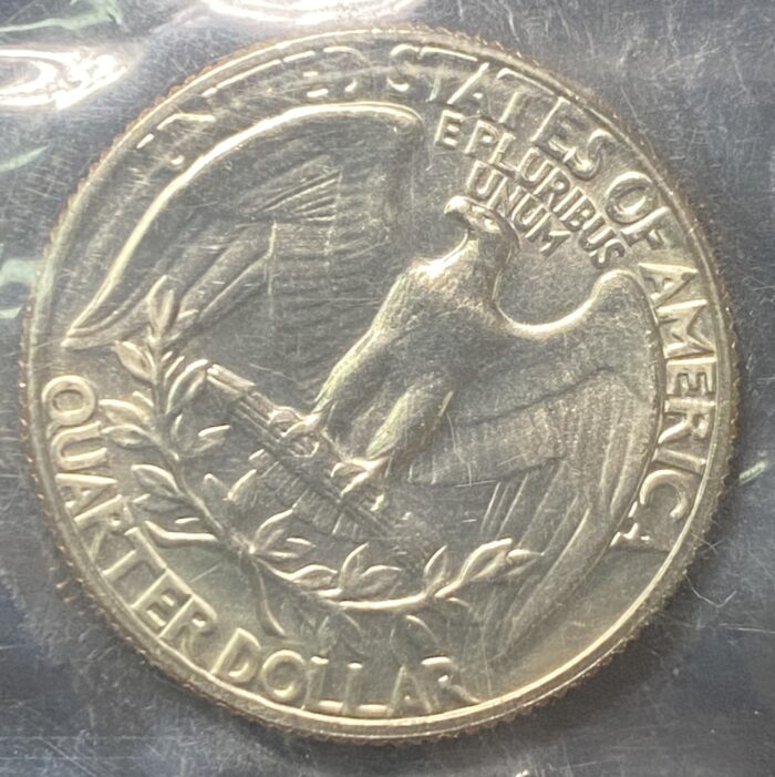 US quarter dollar with eagle design