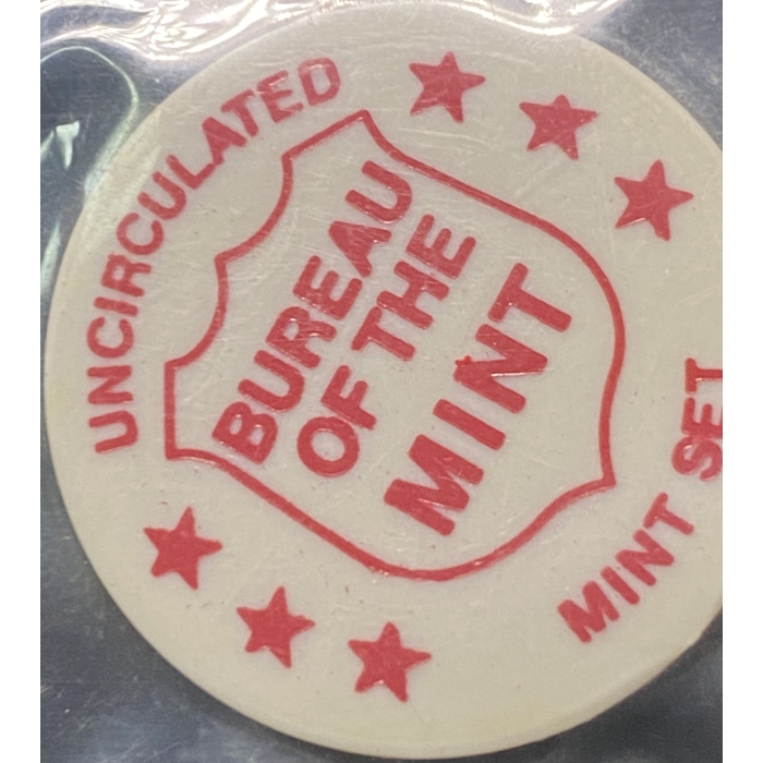 Bureau of the Mint uncirculated mint set badge.