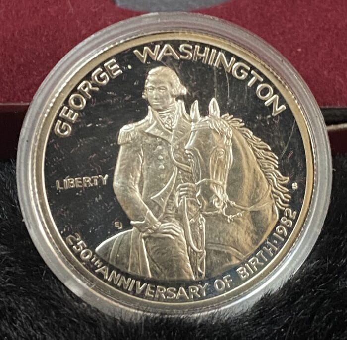 George Washington commemorative coin, 250th birth anniversary.