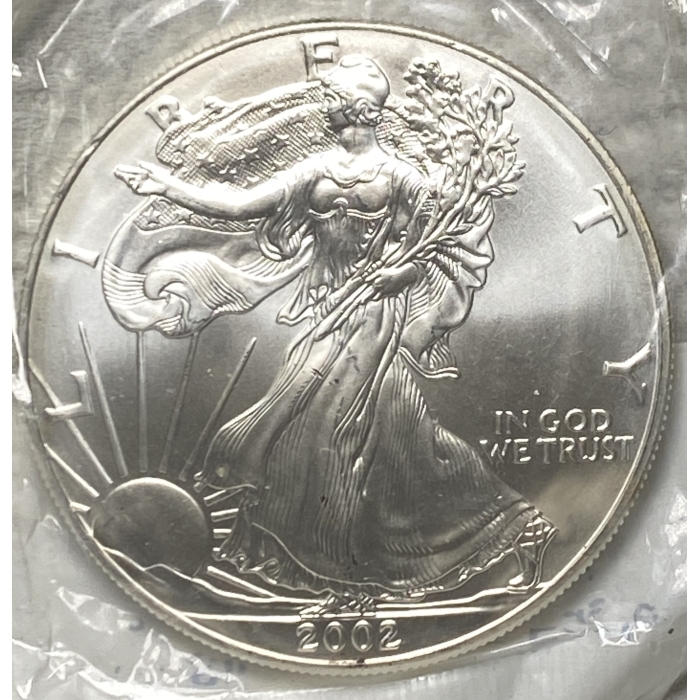 2002 American Silver Eagle coin design