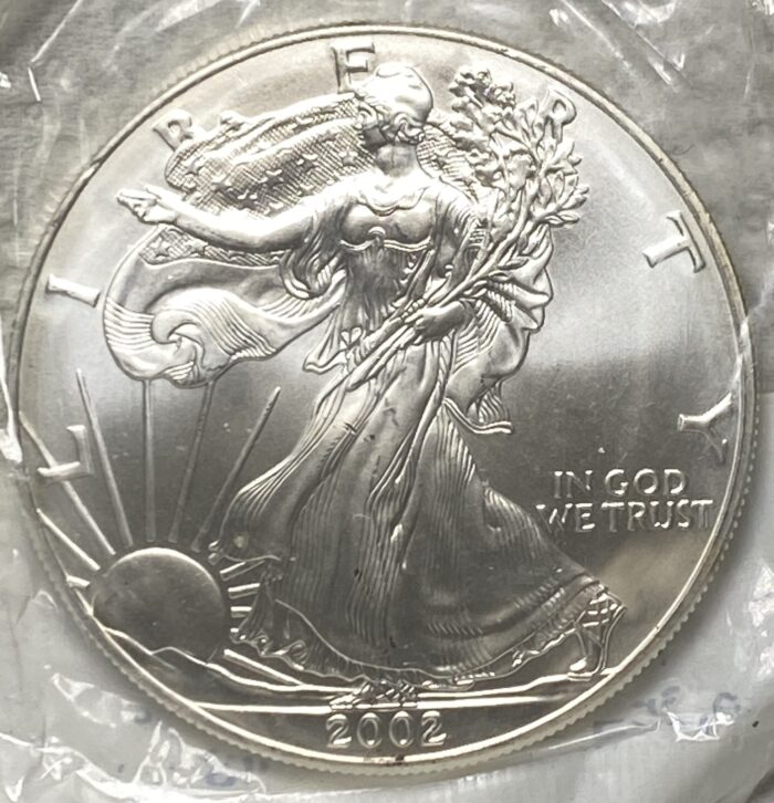 2002 American Silver Eagle coin design