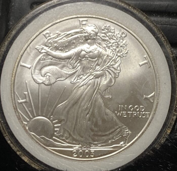 2003 American Silver Eagle coin, Liberty design