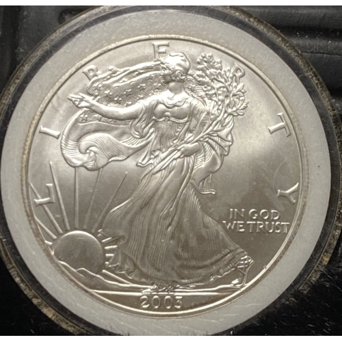 2003 American Silver Eagle coin, Liberty design