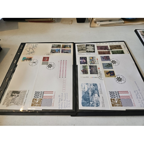 Collection of envelopes with various postage stamps.