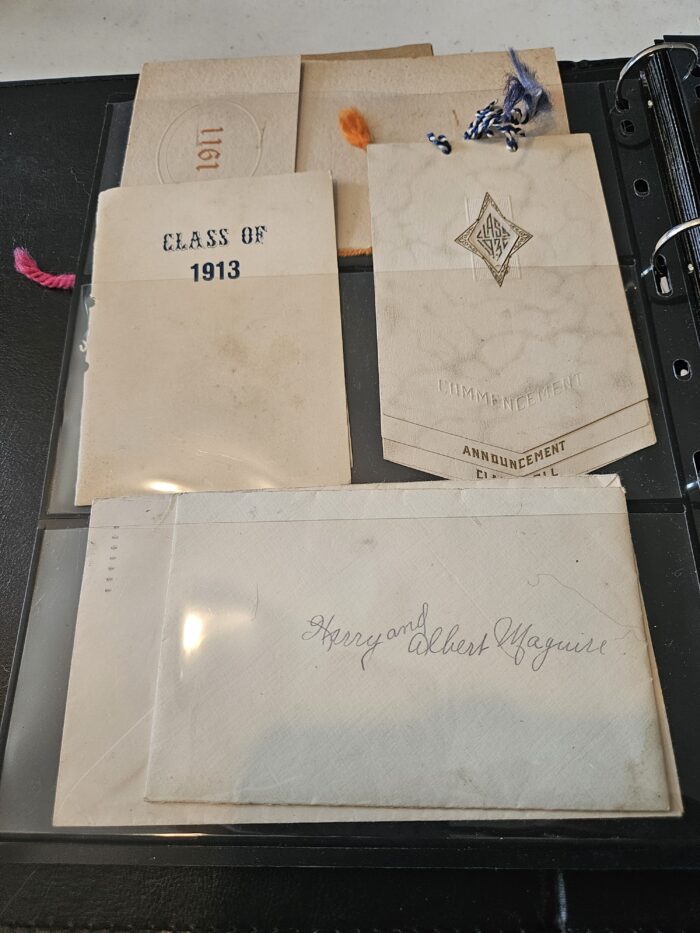 Vintage class of 1913 memorabilia