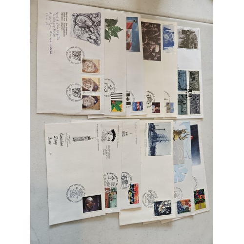 Collection of Canadian stamped envelopes