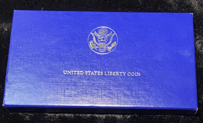 United States Liberty Coin blue box