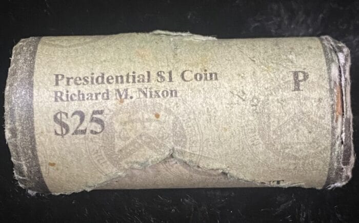 Presidential $1 coin roll, Richard Nixon, $25 value