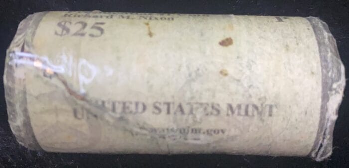 $25 coin roll from US Mint.