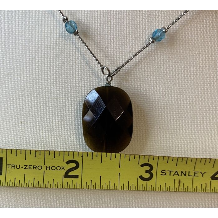 lia sophia equinox necklace silver toned sea blue & dark amber beads & bracelet7