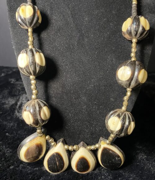 rare traditional bovine bone necklace2