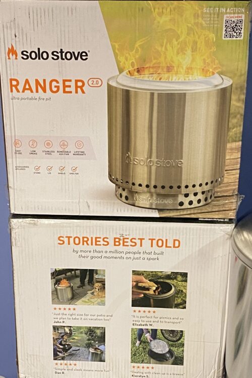 solo stove ranger 2.0 with stand, smokeless fire pit