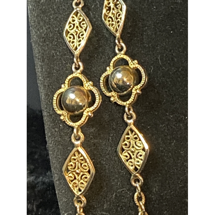 vintage 25 inch gold tone necklace3