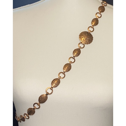 vintage navajo copper concho belt