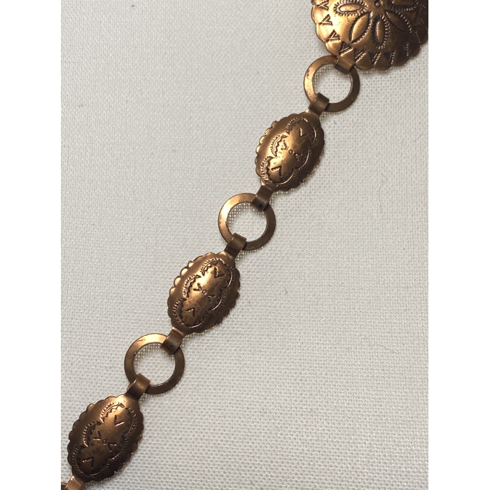 vintage navajo copper concho belt3