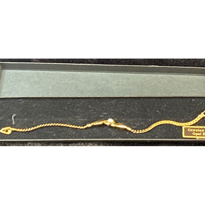 wellesley gold tone metal genuine opal ruby serpentine bracelet3