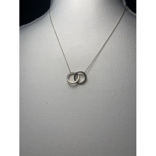 925 sterling silver tiffany & co. 1837 interlocking circles pendant necklace 4