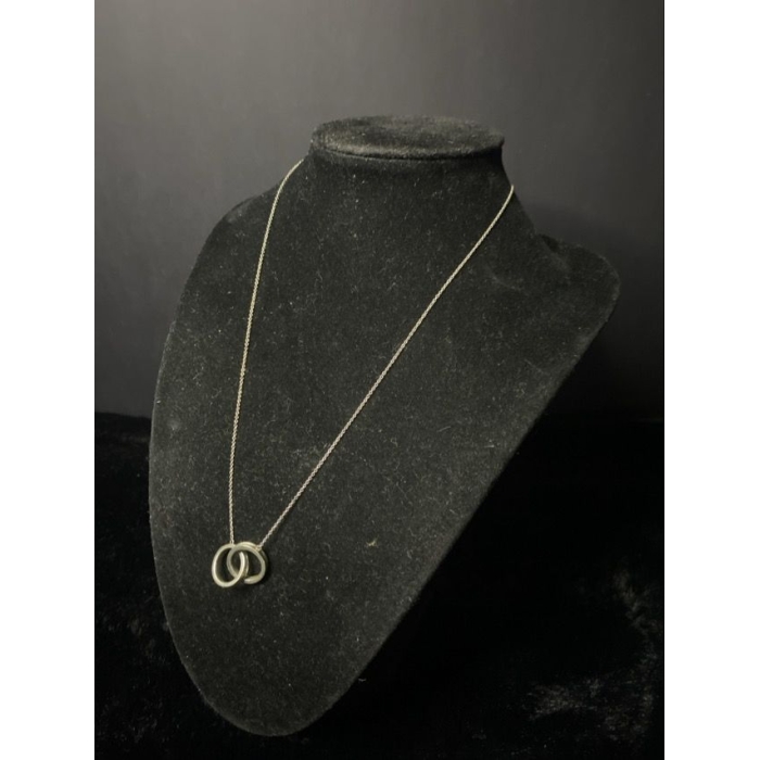 925 sterling silver tiffany & co. 1837 interlocking circles pendant necklace 5