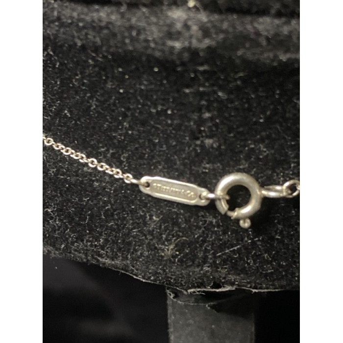 925 sterling silver tiffany & co. 1837 interlocking circles pendant necklace 8