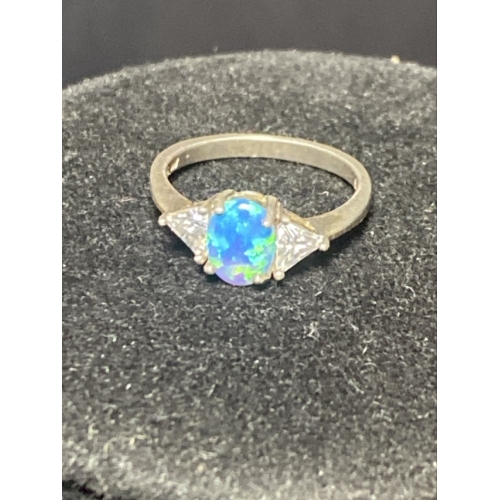 avon sterling silver opalesque and cz ring3